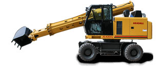 Rough Terrain Wheeled Excavators